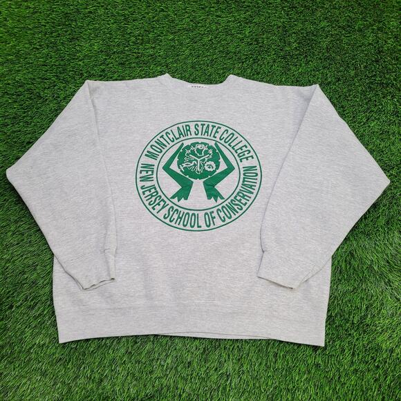 Vintage Montclair University Sweatshirt Womens 2XL 25x24 USA - Picture 1 of 13